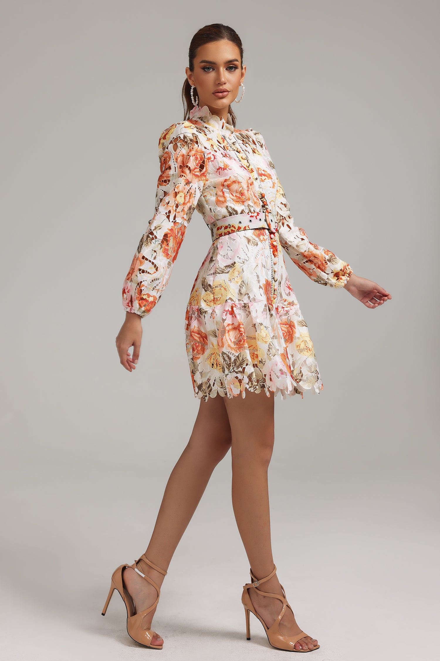 Jenny Printed Cutout Mini Dress