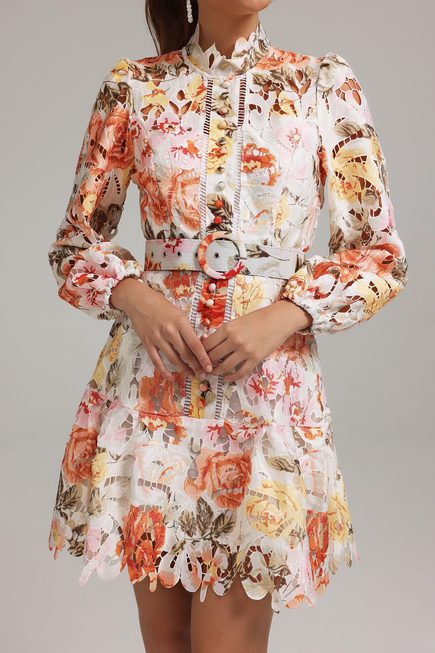 Jenny Printed Cutout Mini Dress