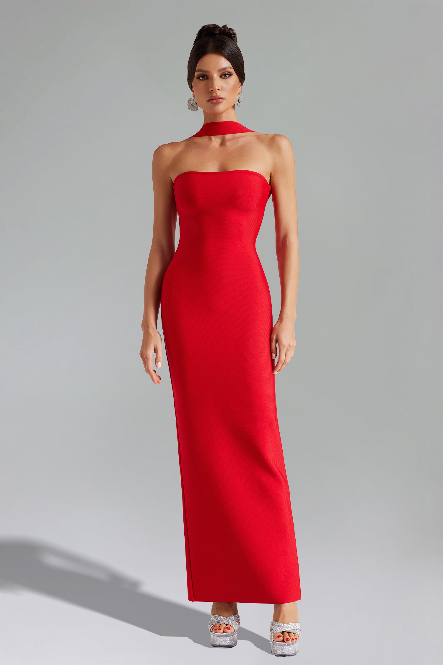 Rosee Sleeveless Bandage Midi Dress	
