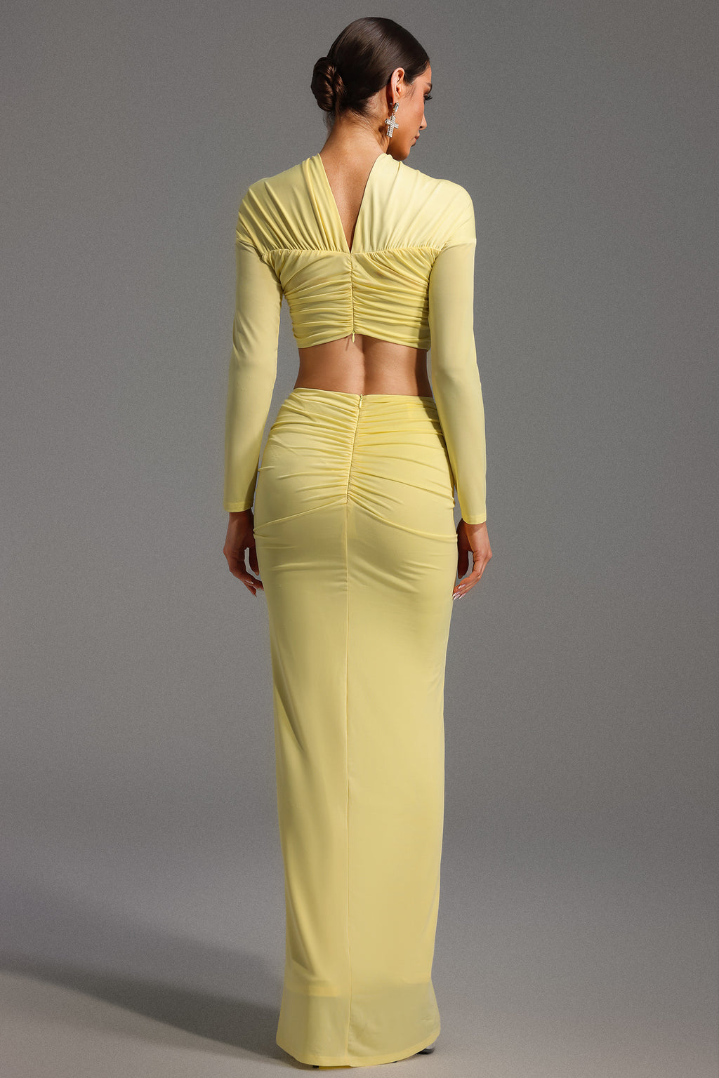 Kendall Long Sleeve Knot Maxi Dress