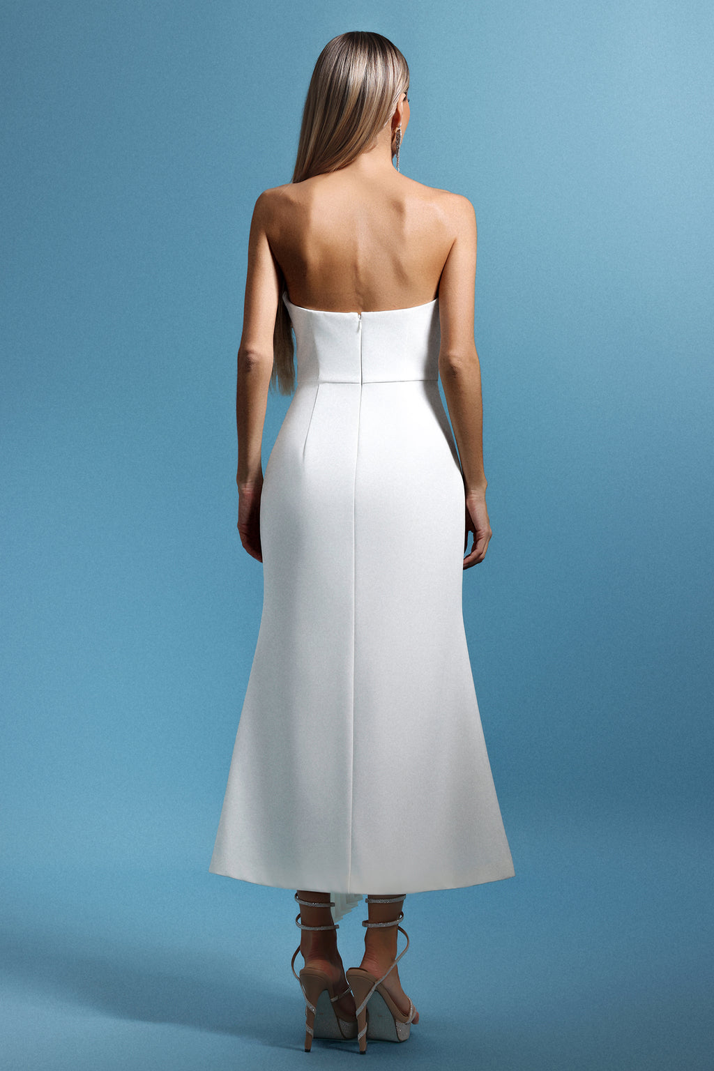 Trese Sleevess Fold Maxi Dress	