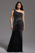 Ferina Skew Collar Diamond Maxi Dress