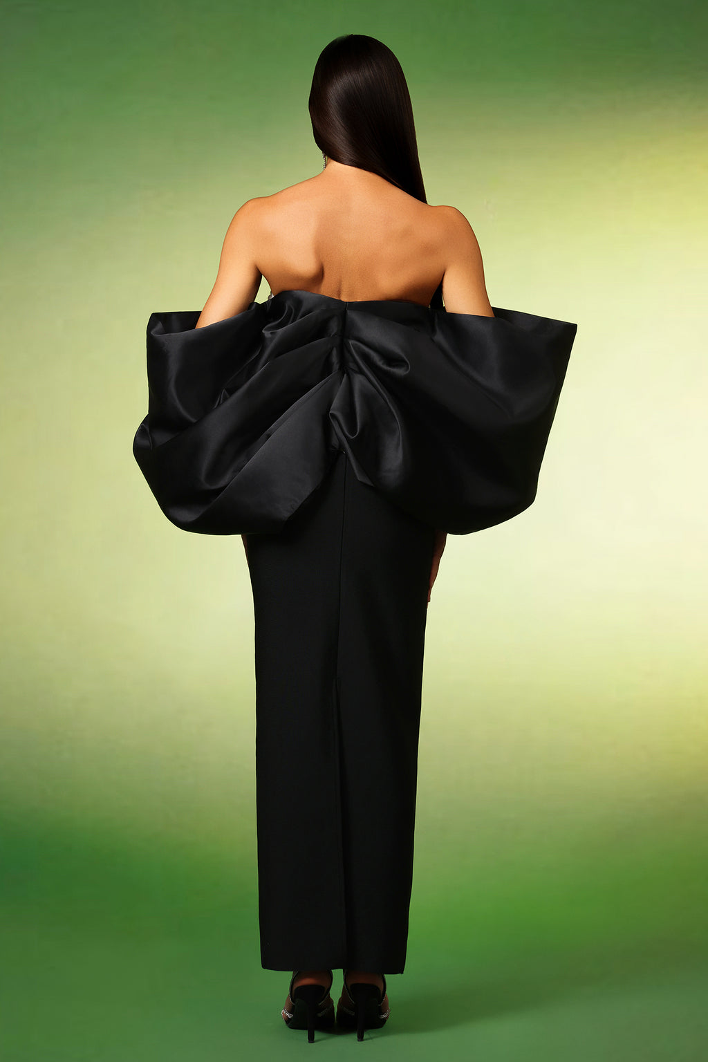 Fabiola Sleeveless Bow Bandage Maxi Dress	
