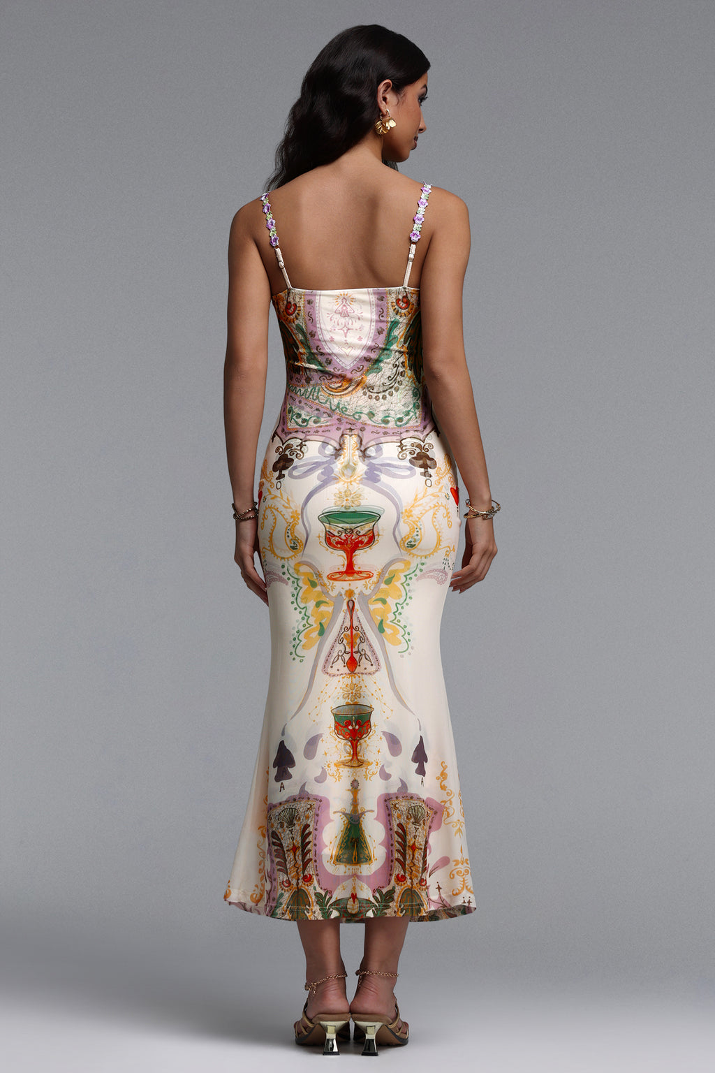 Xapana Resort Contour Sleeveless Mesh Maxi Dress	