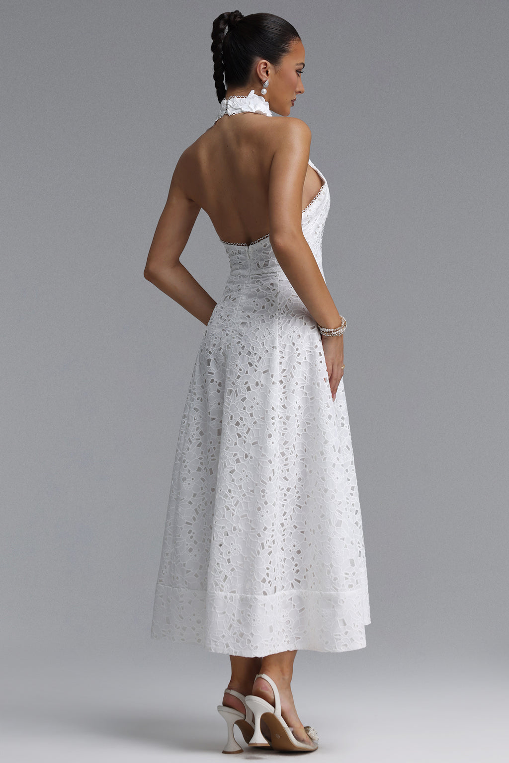 Nuvola Halter Midi Dress	