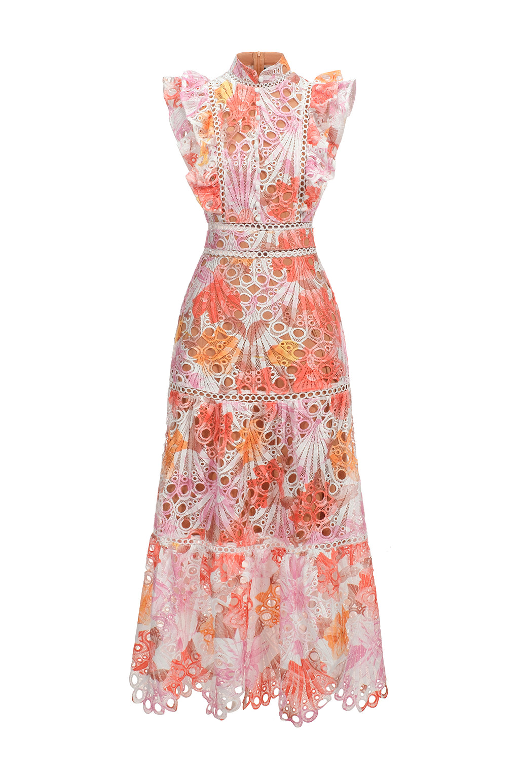 Ksenia Sleeveless Lace Midi Dress