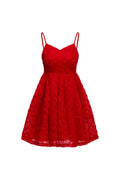 Ikira Flower V Neck Flared Dress