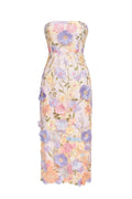 Fala Embroidered Strapless Dress