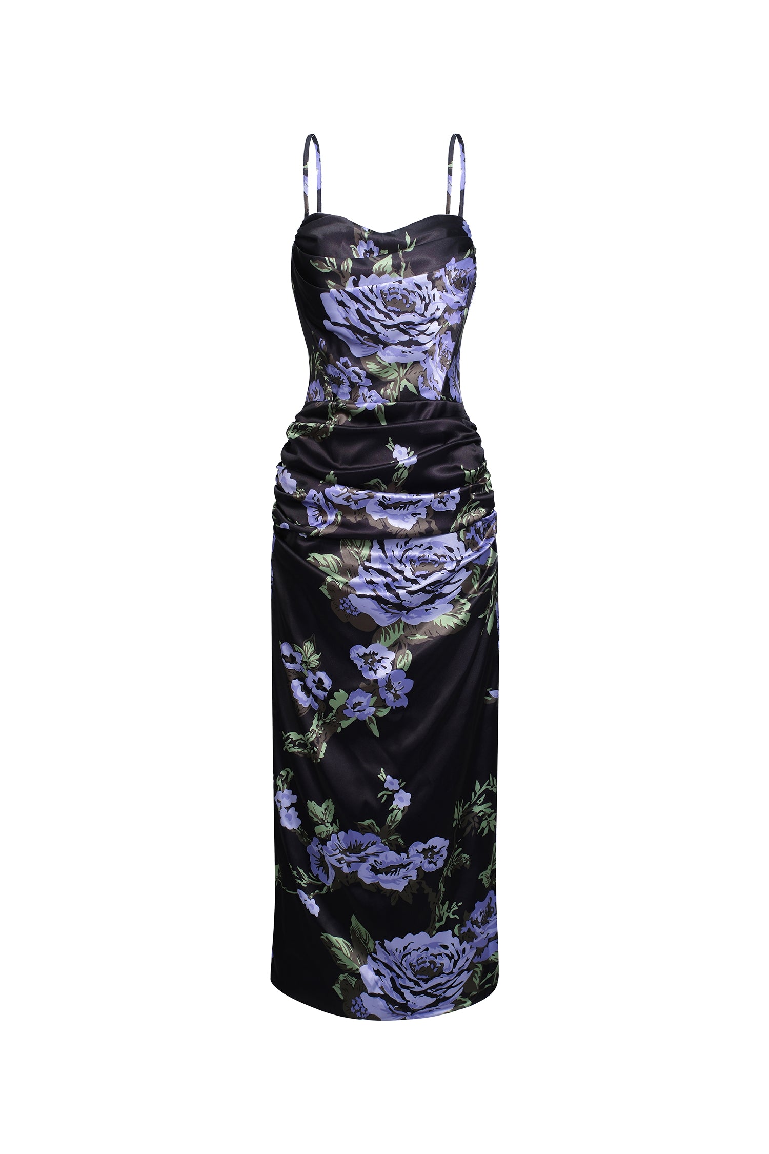 Kerry Sleeveless Flowers Slim Midi Dress