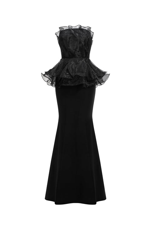 Oria Sleeveless Fishtail Bandage Maxi Dress	