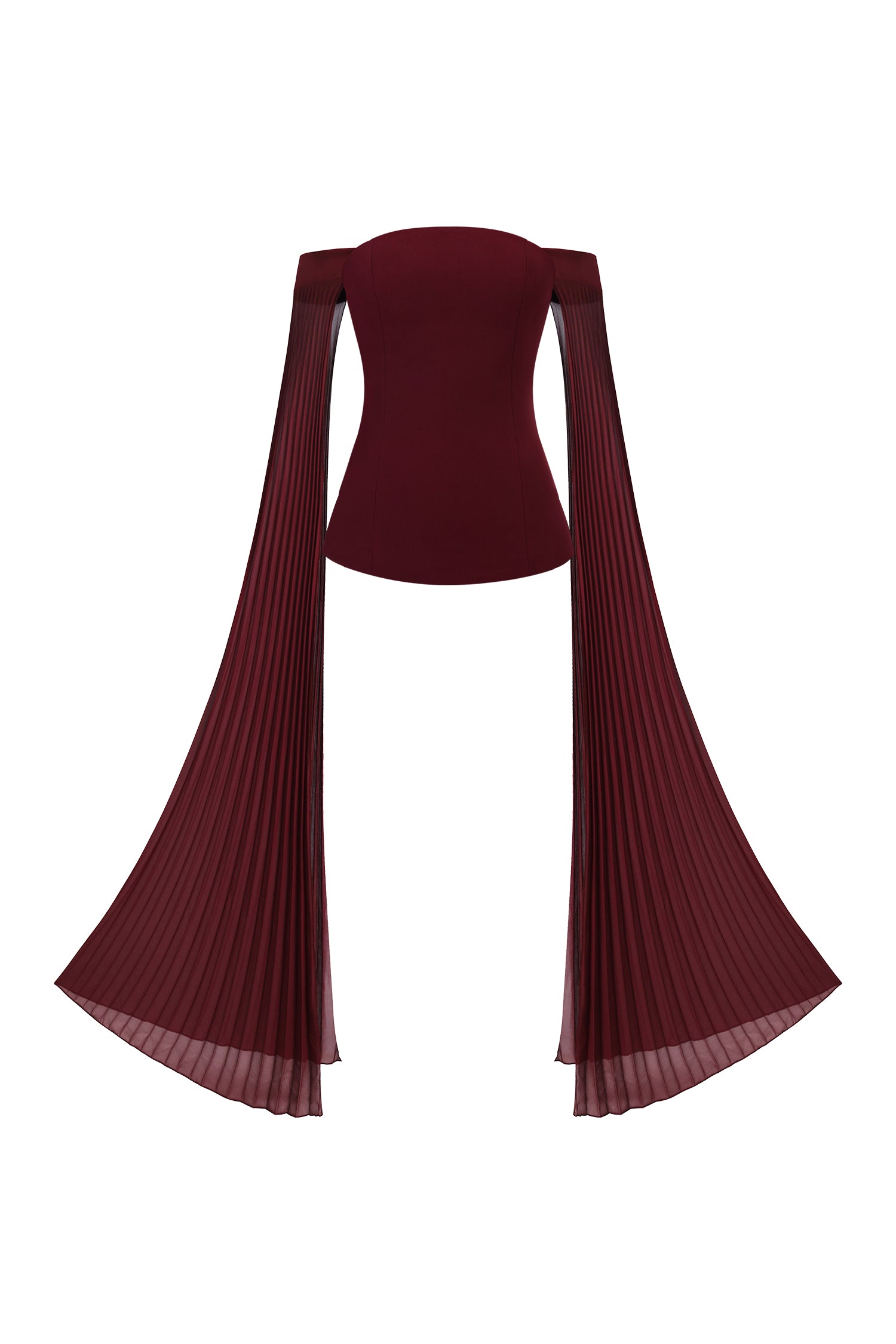 Solvia Off The Shoulder Long Sleeves Ruched Maxi Dress	