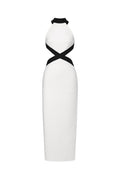 Pako Sexy Contour Sleeveless Cut Out Bandage Maxi Dress