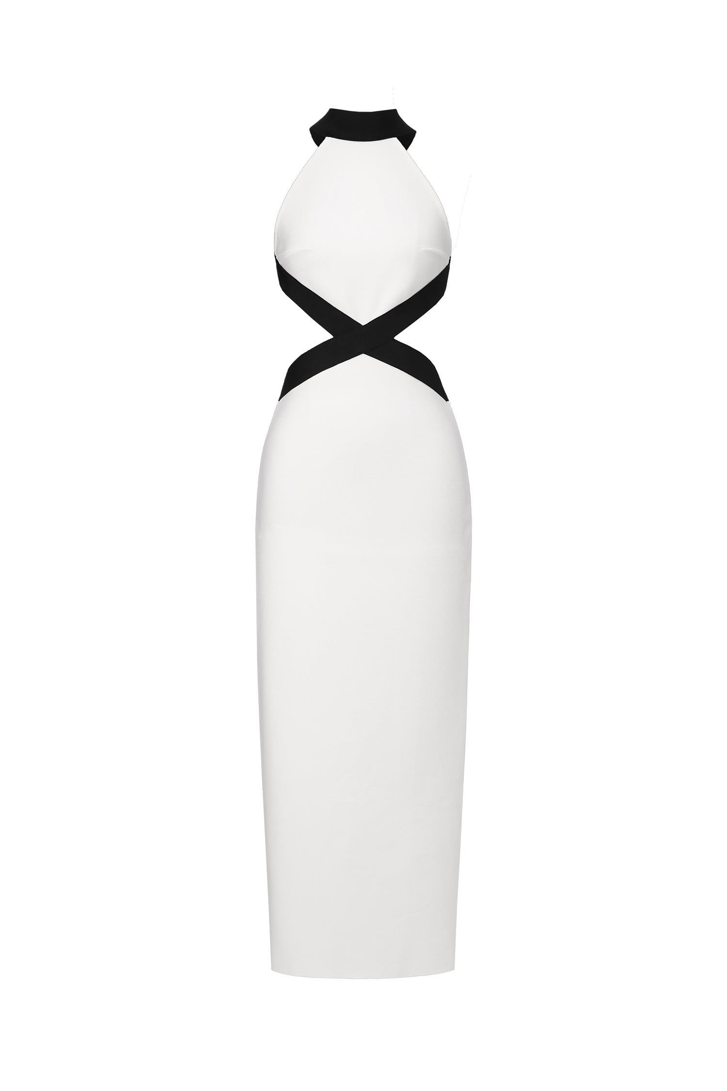 Pako Sexy Contour Sleeveless Cut Out Bandage Maxi Dress