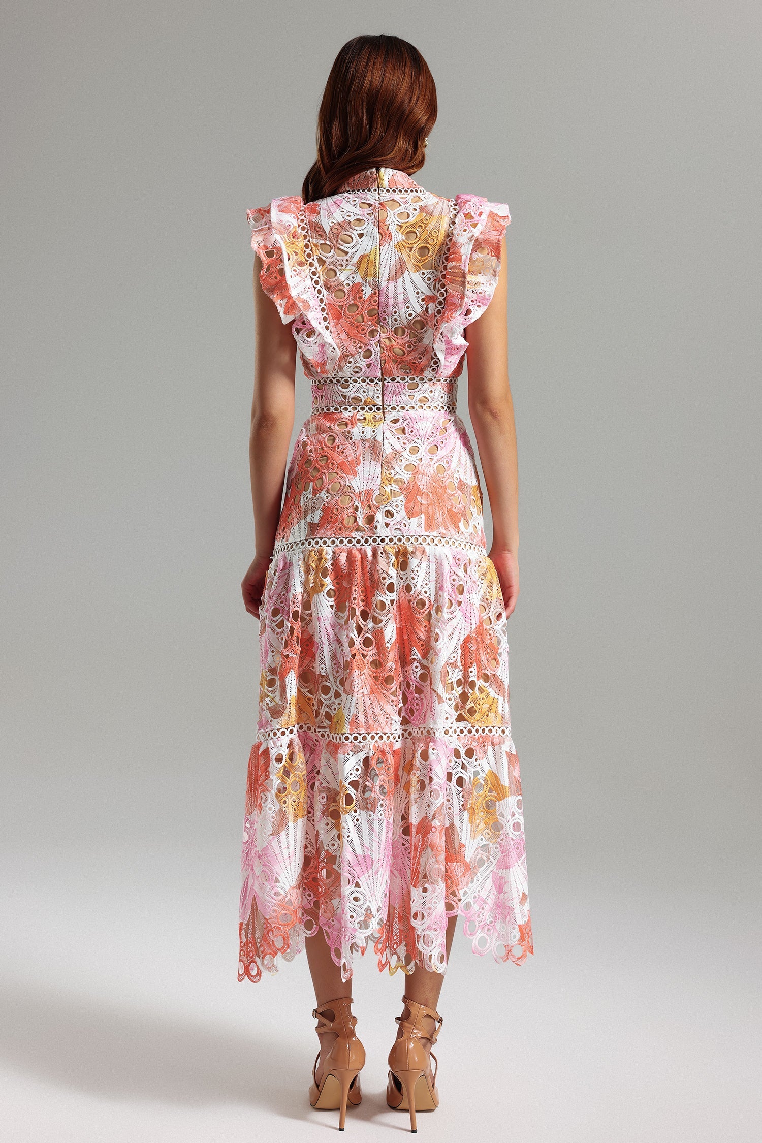 Ksenia Sleeveless Lace Midi Dress