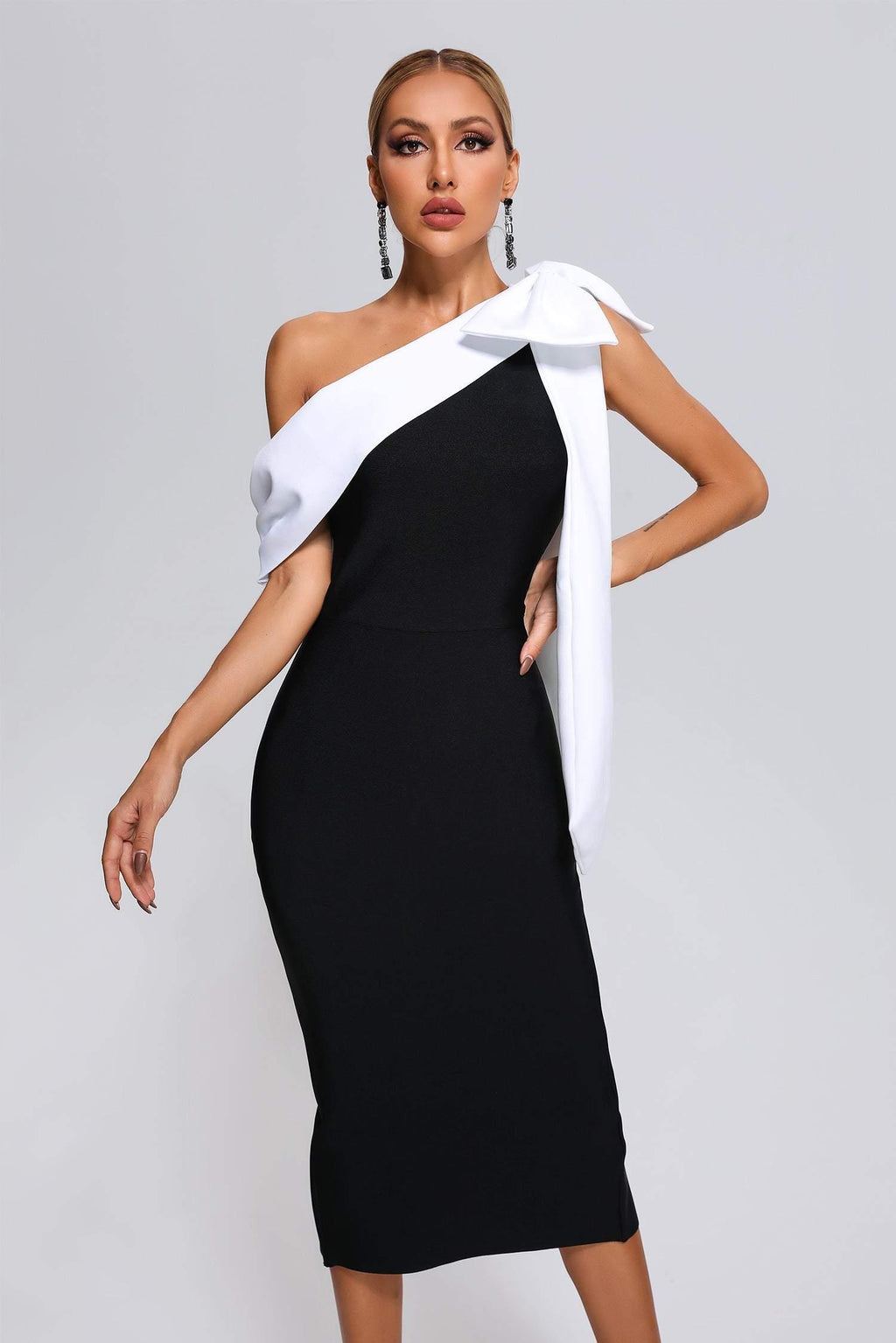 Elza Midi Bandage Dress - Bellabarnett